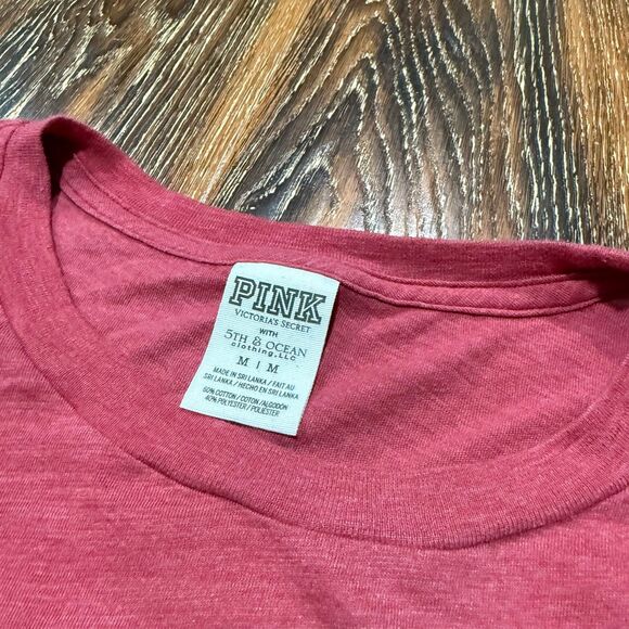 PINK Brand Razorback Size M 5th & Ocean Arkansas Shirt Red - Picture 3 of 5